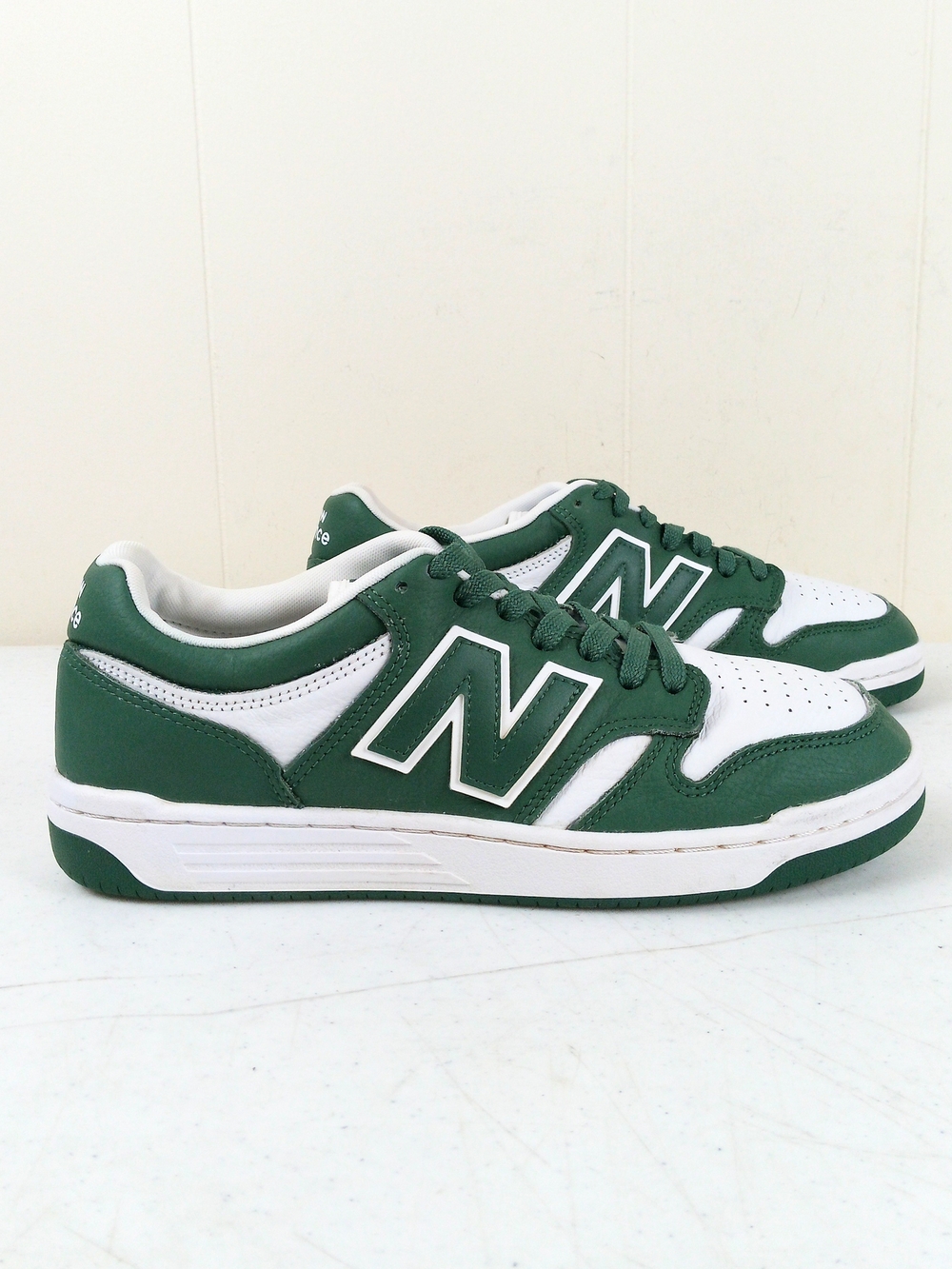 New Balance 480 Men's Green & White Low-Top Lace Up Sneakers Size 9